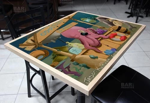 shoptopus-24-x-30-wooden-table-top-with-featured-artist-jason-kilthau-bpc-2_1.jpg BarProducts.com Shoptopus 24" X 30" Wooden Table Top - Two Types Available