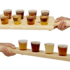 BarProducts Handcrafted Shot Serving Boards - Handcrafted Wood Woodshop Made In The USA