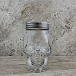 BarProducts.com BAR SUPPLIES BarConic® Skull Mason Jar With Lid - 16 Ounce 5 BarProducts.com BAR SUPPLIES BarConic® Skull Mason Jar With Lid - 16 Ounce
