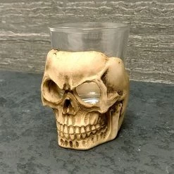 BarProducts.com BAR SUPPLIES BarConic® Ceramic Skull Shot Glass - 2oz