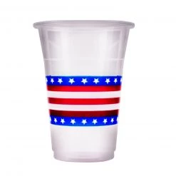 BarProducts.com Soft Plastic Cups - Flag 20 Ct. - 16 Ounce