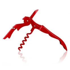 BarProducts.com BarConic® Double-Hinged Corkscrew - Solid Red With Red Worm