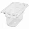 BarProducts.com 1/9 Size Clear Polycarbonate Food Pan, 4" Deep
