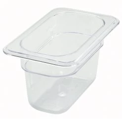 BarProducts.com 1/9 Size Clear Polycarbonate Food Pan, 4" Deep
