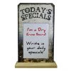 BarProducts Handcrafted KolorCoat™ Wood Plaque Dry Erase Sign - Today's Specials Woodshop Made In The USA