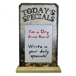 BarProducts Handcrafted KolorCoat™ Wood Plaque Dry Erase Sign - Today's Specials Woodshop Made In The USA