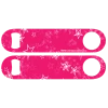BarProducts.com Custom Bottle Openers Kolorcoat™ Speed Opener - Pink Stars