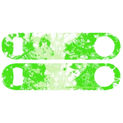 BarProducts.com Custom Bottle Openers Kolorcoat™ Speed Opener - Green Stars