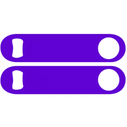 BarProducts.com Custom Bottle Openers Kolorcoat™ Speed Opener - Purple