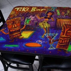 Barproducts.com Hulu Bar Square Wooden Table Top - Two Sizes Available Featured Artists