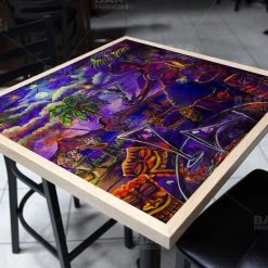 BarProducts.com Drink Drink Tiki Square Wooden Table Top - Two Sizes Available