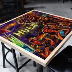 BarProducts.com Hulu Bar Vintage Square Wooden Table Top - Two Sizes Available