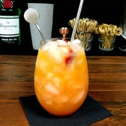 BarProducts.com Stainless Steel Stirrer With Round Rod - 8 Inch Master Mixology