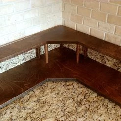 BarProducts.com KITCHEN, DINING & SERVICE Counter Caddies™ - STAINED Finish - CORNER Shelf - Culinary