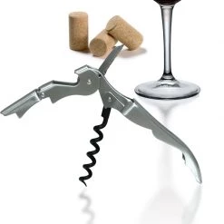 BarProducts.com Corkscrews - Double Lever - Maroon, Stainless Steel And Black