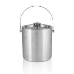 BarProducts.com Stainless Steel Ice Bucket With Tongs - 48 Oz. BAR SUPPLIES