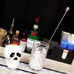 BarProducts.com BarConic® 40 Cm Skull Bar Spoon - Stainless Steel BAR TOOLS