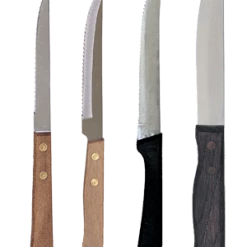 BarProducts.com KITCHEN, DINING & SERVICE Steak Knives With Comfort Grip - Quality Razor Sharp - Packs Of 12