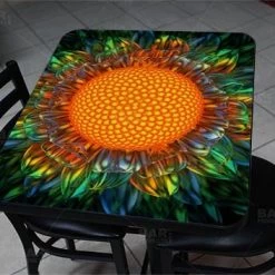 BarProducts.com Sunburst Daisy 24" X 30" Wooden Table Top - Two Types Available