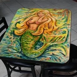 BarProducts.com Sunburst Mermaid 24" X 30" Wooden Table Top - Two Types Available Featured Artists