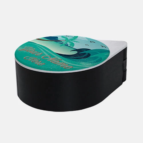 surf-black.jpg BarProducts.com ADD YOUR NAME - Custom Glass Rimmer Lid - Vintage Surf