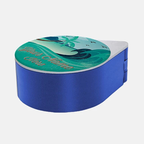 surf-blue.jpg BarProducts.com ADD YOUR NAME - Custom Glass Rimmer Lid - Vintage Surf