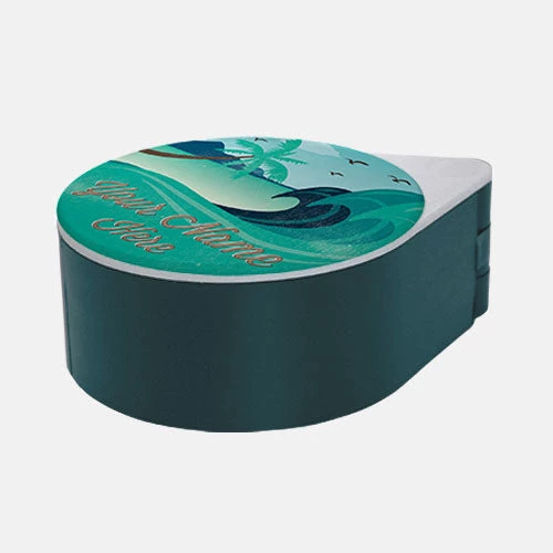 surf-green.jpg BarProducts.com ADD YOUR NAME - Custom Glass Rimmer Lid - Vintage Surf