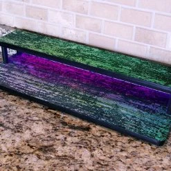 BarProducts Handcrafted LED Counter Caddies™ - BLACK Finish - WOOD Design - 24