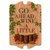 BarProducts Handcrafted Tavern Shaped Wood Bar Sign - Wine A Little Woodshop Made In The USA