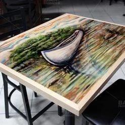 BarProducts.com The Canoe 24" X 30" Wooden Table Top - Two Types Available