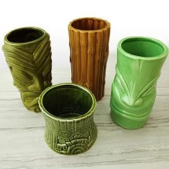 BarProducts.com Tiki Mugs Drinkware Package 4 - Set Of 4 Bar Sets & Package Specials