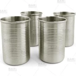 BarProducts.com Tin Can Shots - 2 Oz - Unique Shots - Pack Of 4 Drinkware