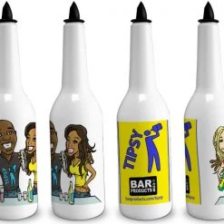 BarProducts.com BAR TOOLS Kolorcoat™ Flair Bottle - Tipsy Bartender - 750ml