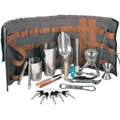 BarProducts.com Master Mixology Leather Tool Roll