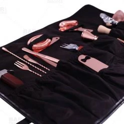 BarProducts.com Olea™ Barware Tool Roll - Black Master Mixology