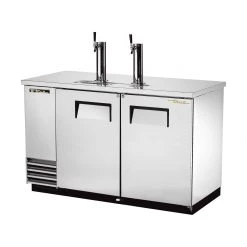 BarProducts.com True® Dual Solid Swing Door Stainless Steel Direct Draw Beer Dispenser BAR EQUIPMENT