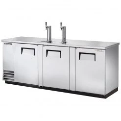 BarProducts.com True® Dual Solid Swing Door Stainless Steel Direct Draw Beer Dispenser For 4 Barrels