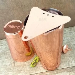 BarProducts.com BarConic® Triangle Cocktail Strainer- Copper Plated Master Mixology