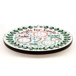 BarProducts.com Treats For Santa Full Color Christmas Themed Lazy Susan - Size Options SPECIAL COLLECTIONS