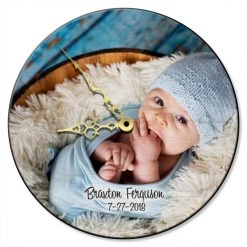 BarProducts.com UPLOAD YOUR PHOTO - Personalized Wooden Clock - Several Options