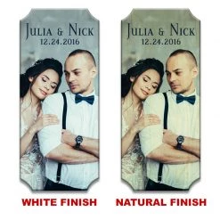 BarProducts.com UPLOAD YOUR PHOTO - Personalized Wood Plaque Sign - 5.5" X 11" BAR DECOR