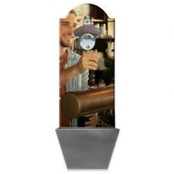 BarProducts.com Wall Mounted Bottle Openers UPLOAD YOUR PHOTO - Wall Mounted Wooden Bottle Opener W/ Cap Catcher - 15.5" X 5.5"