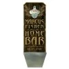 BarProducts.com CUSTOMIZABLE Wall Mounted Wood Plaque Bottle Opener & Cap Catcher - Home Bar Bartending Bottle Openers