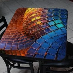 BarProducts.com Waveform 24" X 30" Wooden Table Top - Two Types Available Featured Artists