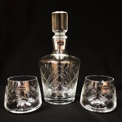 BarProducts.com Crystal Whiskey Decanter Set SPECIAL COLLECTIONS