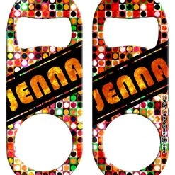 BarProducts.com Bartending Bottle Openers CUSTOMIZABLE Mini Bottle Opener - Grungy Retro Dot