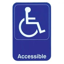 BarProducts.com "Handicap Accessible" Sign - 6" X 9" Bar Signs