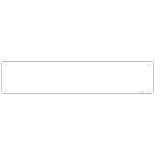 white_2.png BarProducts.com Kolorcoat™ Custom Metal Bar Sign - 24" X 5" - White
