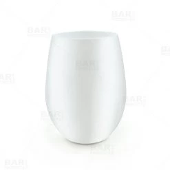 BarProducts.com Wine Glass - Stemless - White - 12 Ounce - Pack Of 6