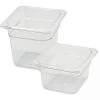 BarProducts.com Bar Caddies 1/6 Size Clear Polycarbonate Food Pan (Various Sizes)